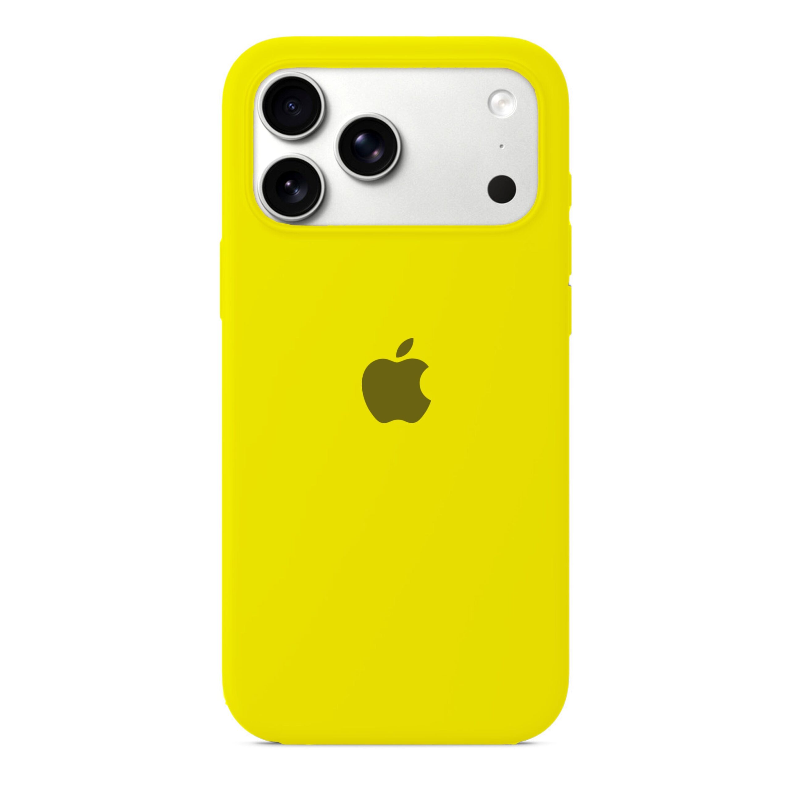 Husa Silicon pentru iPhone 17 Pro, Lemon