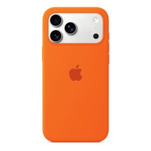 Husa Silicon pentru iPhone 17 Pro, Orange