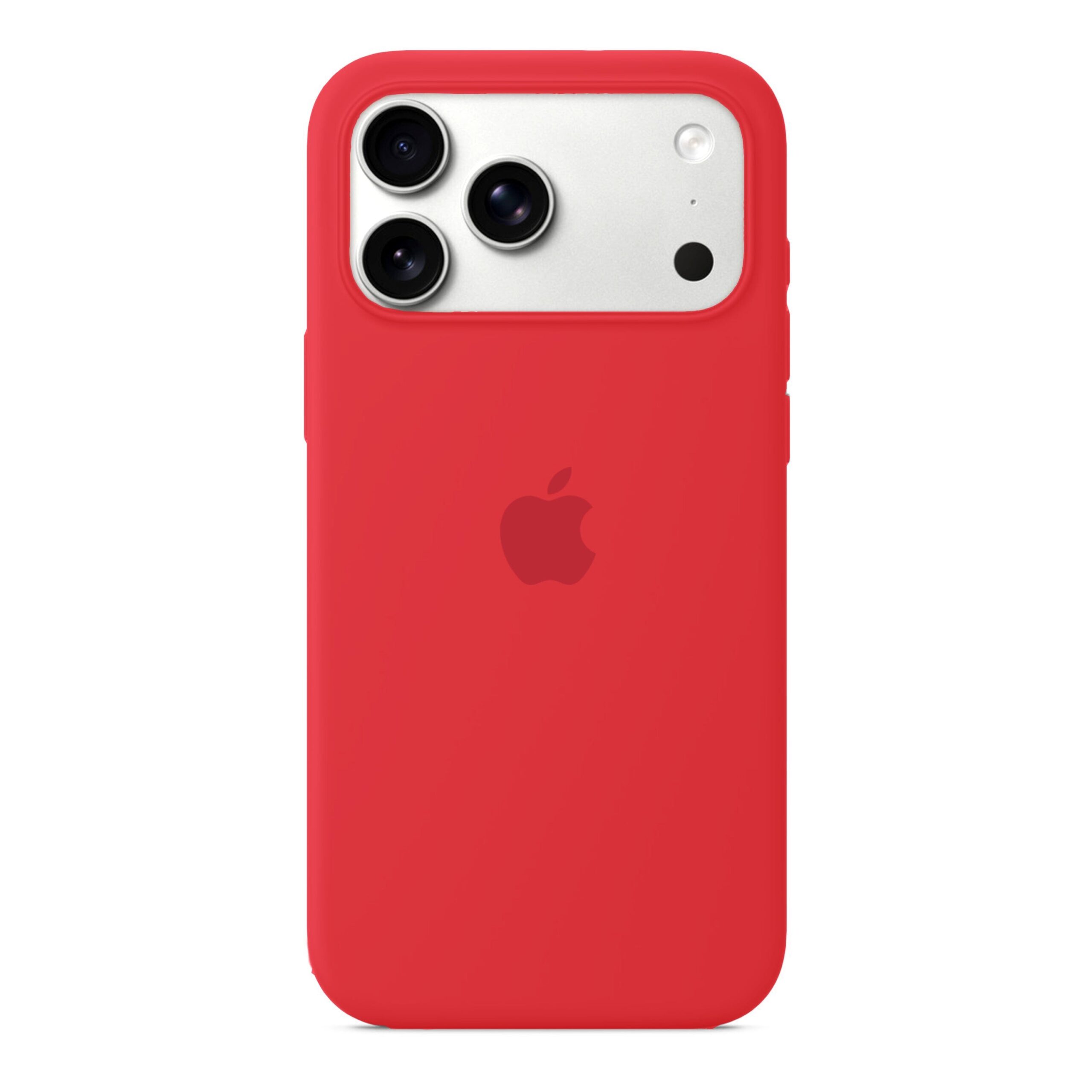 Husa Silicon pentru iPhone 17 Pro Max, Red