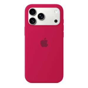Husa Silicon pentru iPhone 17 Pro, Rose Red