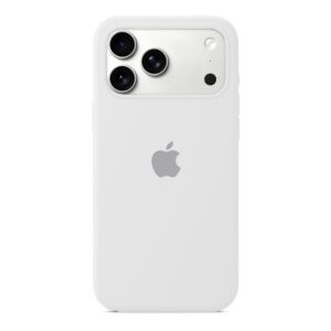 Husa Silicon pentru iPhone 17 Pro Max, White