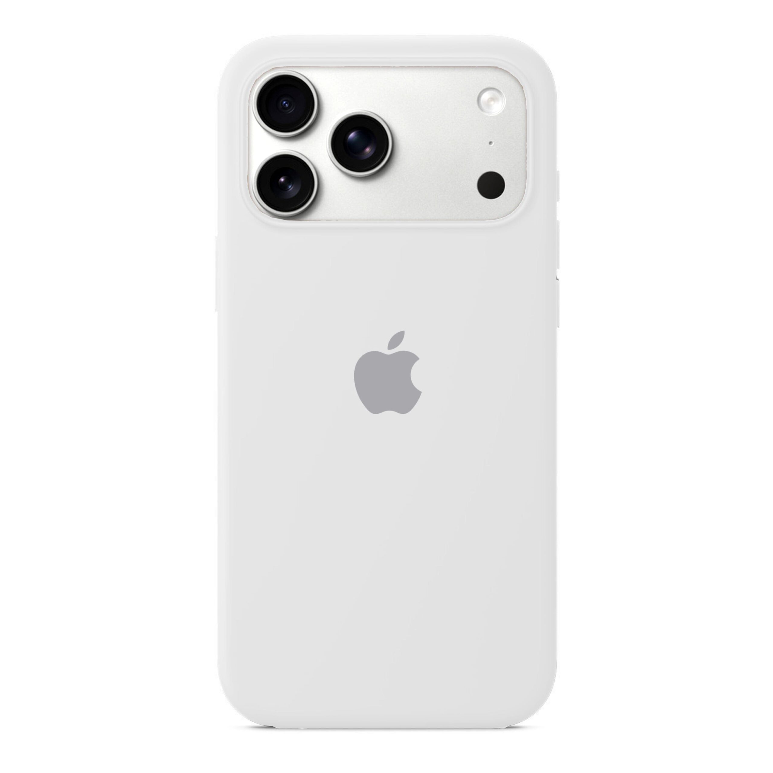 Husa Silicon pentru iPhone 17 Pro Max, White