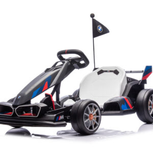 Kart electric pentru copii  BMW Motosport  putere 500W, sasiu ajustabil, Gri