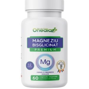 MAGNEZIU BISGLICINAT PREMIUM 60, capsule vegetale, ONEDIA