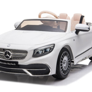 Masinuta electrica Mercedes S650 MAYBACH, 90W, 12V, PREMIUM  Alb