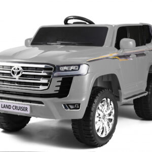 Masinuta electrica pentru 2 copii, Toyota Land Cruiser 140W 12V PREMIUM, Gri