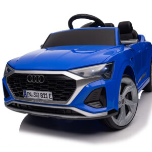 Masinuta electrica copii, Audi SQ8, 70W, 12V, telecomanda, roti moi, scaun tapitat, albastra