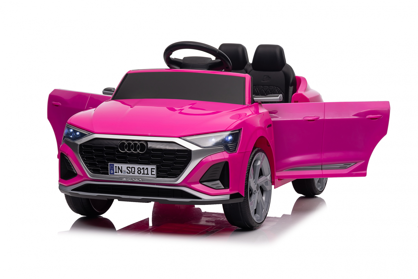 Masinuta electrica pentru copii, Audi SQ8, echipare standard, 70W 12V, telecomanda inclusa, roz