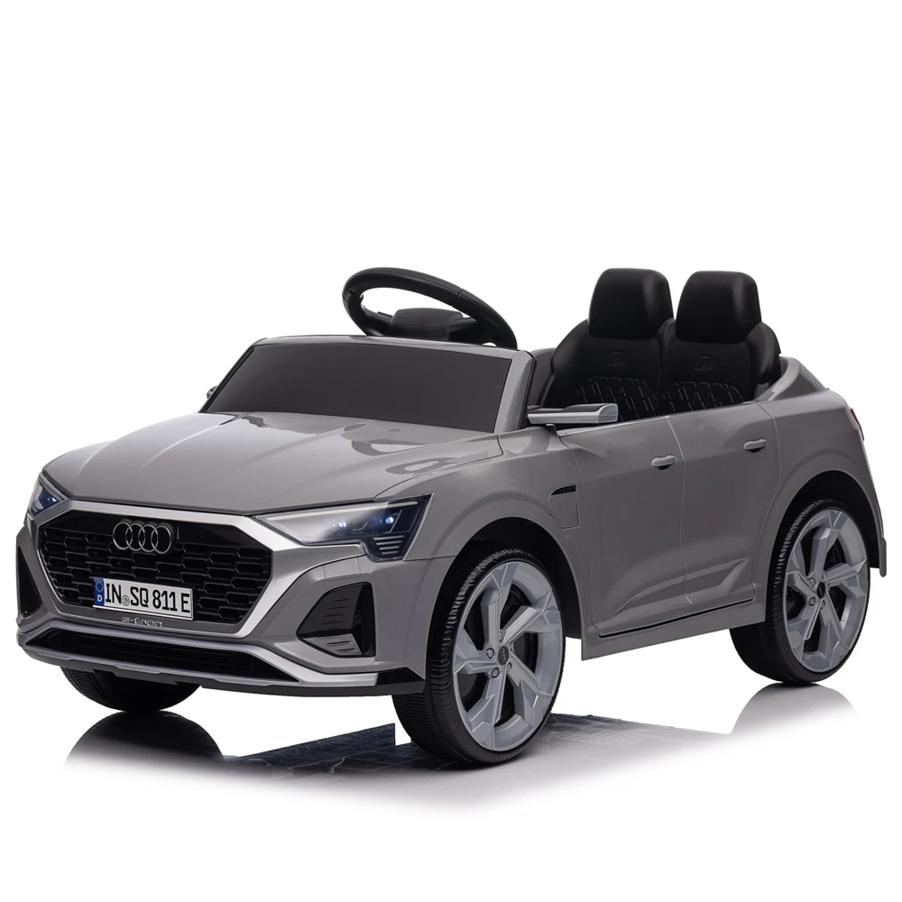 Masinuta electrica pentru copii, Audi SQ8, telecomanda control parental inclusa, 70W 12V, echipare standard, gri