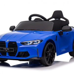 Masinuta electrica pentru copii, Bmw M4 90W 12V 7Ah, roti EVA, scaun tapitat, albastru