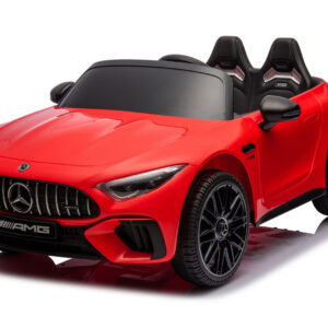 Masinuta electrica pentru copii cu licenta Mercedes SL63, 160W, 12V 10Ah, echipare premium, rosie