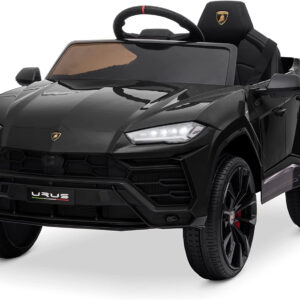 Masinuta electrica pentru copil 2-5 ani, Lamborghini Urus, 70W, 12V 7Ah, culoare Neagra