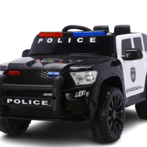 Masinuta electrica de politie, Kinderauto POLICE 911 120W 12V 7Ah premium, neagra