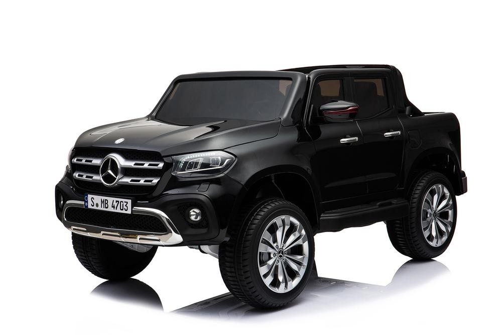Masinuta electrica pentru copii, Mercedes X-Class 4x4 180W 12V 14Ah PREMIUM Negru