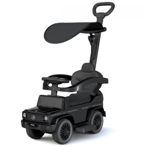 Masinuta premergator pentru copii, 2 in 1, Mercedes G350d cu parasolar, negru
