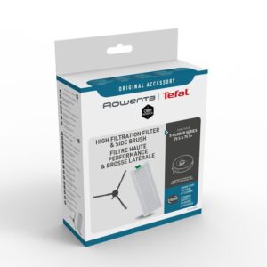 Kit Rowenta ZR185002 cu filtru de inalta performanta si perii laterale  compatibil cu aspiratorul robot Rowenta X-Plorer S75 si S75+  seriile RR85xx