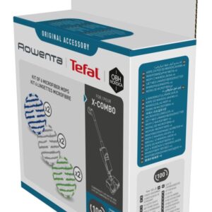 Set 6 lavete mop Rowenta ZR305A01  compatibile cu aspiratorul vertical Rowenta X-Combo  seriile GZ3038 si GZ3039