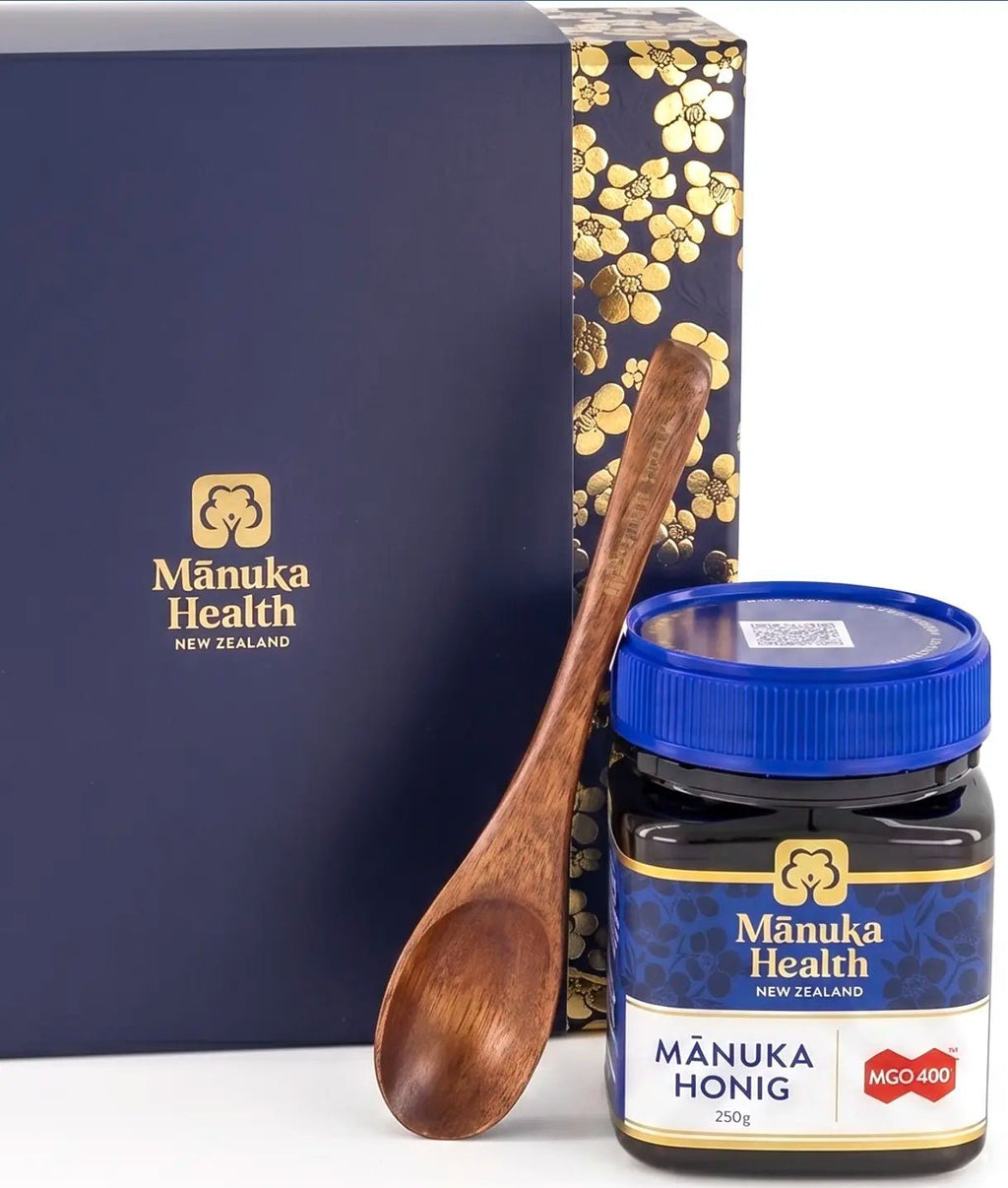 (EDITIE LIMITATA) Miere de Manuka MGO 400+ UMF 13+ (250g) (set cu lingurita inclusa) | Manuka Health