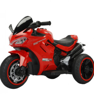 Motocicleta electrica cu 3 roti, pentru copii 2-5 ani, Kinderauto SuperSpeed, 70W, 12V 7Ah, rosie
