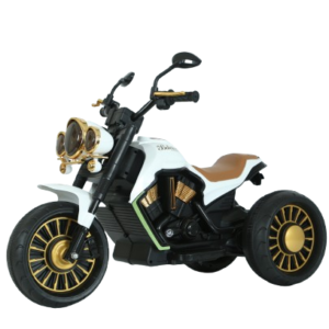Motocicleta electrica cu 3 roti, Telecomanda, Kinderauto Jocker 70W premium, alb