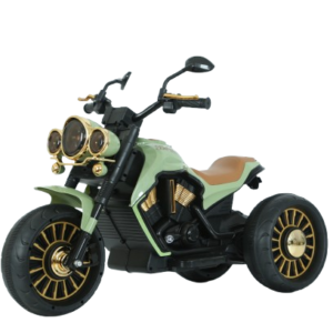 Motocicleta electrica cu 3 roti, Telecomanda, Kinderauto Jocker 70W premium, verde