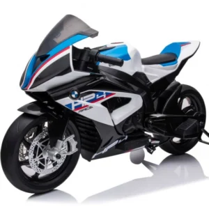 Motocicleta electrica cu licenta BMW HP4 Premium, pentru copil 3-9 ani, culoare Alba