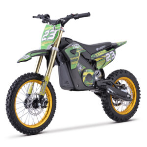 Motocicleta electrica Nitro E-Dirtbike Tiger 1800W 14 12 48V 13Ah Lithiu ION, culoare Verde