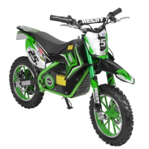 Motocicleta electrica pentru copii Kinder Eco Ghepard 500W 36V, culoare verde
