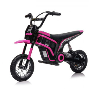 Motocicleta electrica pentru copii, Kinderauto Enduro, 5-10 ani, 350W, 24V, roz
