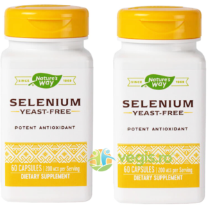 Pachet  Selenium 200mcg 60cps+60cps Secom,