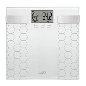 Cantar cu compozitie corporala Laica PS5014, 180 kg, alb