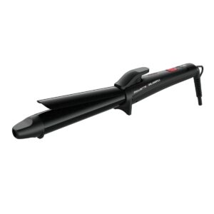 Ondulator de par Rowenta Karl Lagerfeld CF321LF0  înveliș exclusiv Keratin & Glow  200°C  cablul 1.8m  negru&roșu