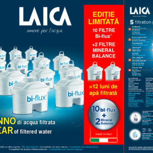 Pachet 10 cartuse filtrante Bi-flux + 2 Mineral Balance
