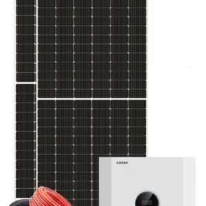 Pachet sistem fotovoltaic monofazat on-grid, 5 kW, 9x Panouri monocristaline Yingli 550 Wp, Invertor Kstar Blue-S-5000, Cablu si Conectori