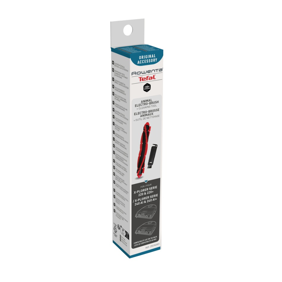Kit Rowenta ZR294003 cu perie centrala si periuta de curatat compatibil cu aspiratoarele robot Rowenta X-Plorer 220 220+ 240 AI 240 AI+ seriile R