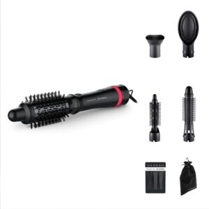 Perie cu aer cald Rowenta x Karl Lagerfeld Express Style CF635LF0  800W  cablu rotativ 360°  3 trepte de viteza / temperatura  5 accesorii  invelis K