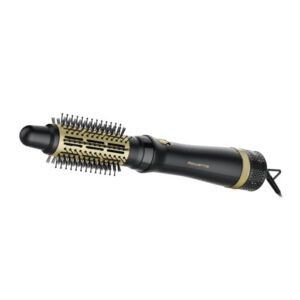 Perie cu aer cald Rowenta Express Style CF6330F0  3 accesorii  invelis ceramic  cablu rotativ 360°  negru & auriu
