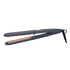 Placă de păr Rowenta Express Style Stellar SF1831F0  înveliș Ceramic Tourmaline  afișaj LED  gri & auriu