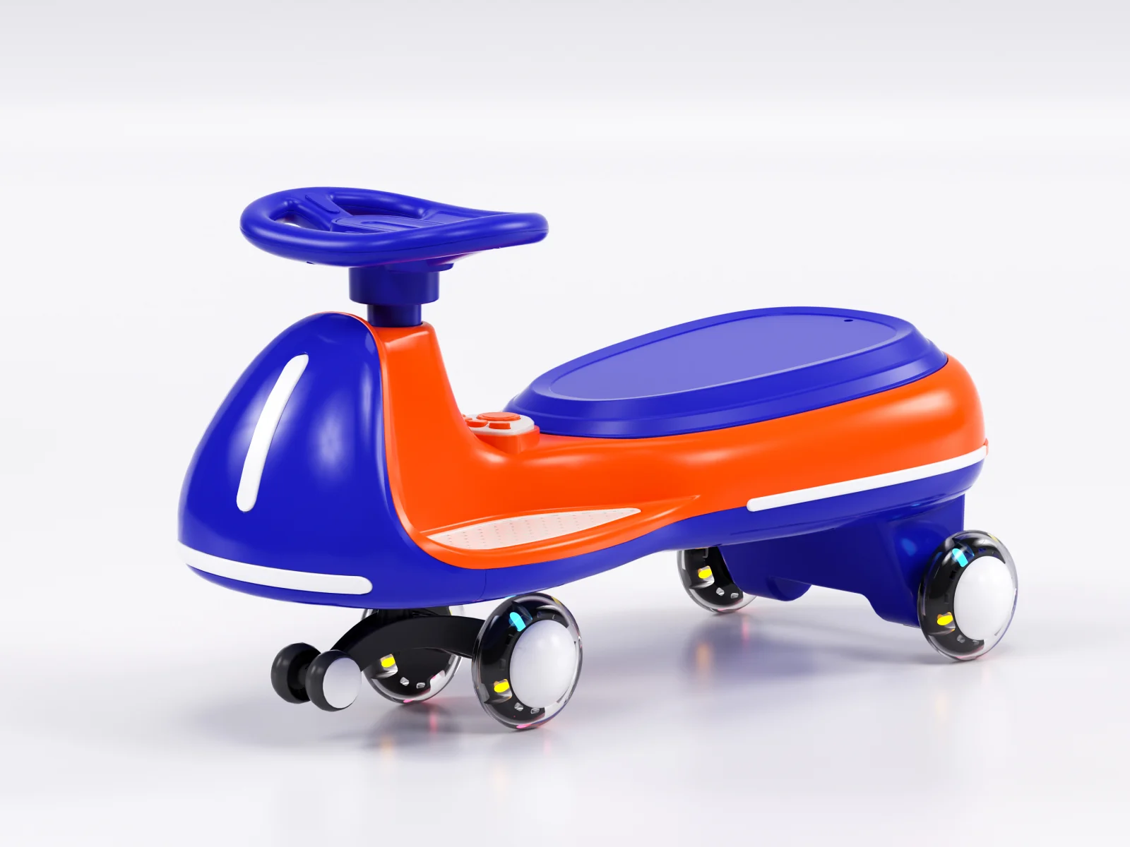 Placa electrica Kinderplay Wiggle CAR 360, pentru copii intre 3 si 7 ani, 12V 90W, orange