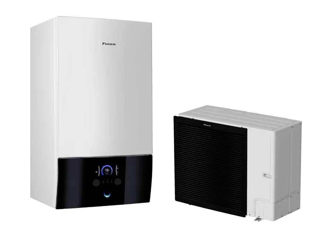 Pompa de caldura Aer-Apa, Daikin 11 kW, pentru incalzire, unitate interioara, Daikin, Altherma 3 R W EBBH11D6V + unitatea exterioara, ERLA11DV3, Daikin, A3RF, 230V/32A, MONOFAZAT