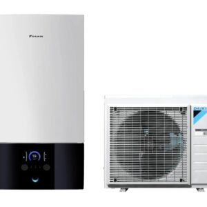 Pompa de caldura Aer-Apa, Daikin 4 kW, pentru incalzire si racire, unitate interioara, Daikin, Altherma 3 R W EHBX04E6V cu incalzitor electric rezerva de 6 kW + unitatea exterioara ERGA04EV, MONOFAZAT