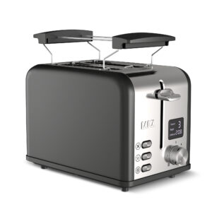 Prajitor de paine Laica HI1000, 2 felii, 6 niveluri, defrost, reheat, 880W
