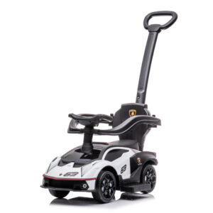 Premergator masinuta Lamborghini Essenza SCV12 pentru copii, 1-3 ani, roti moi, alb