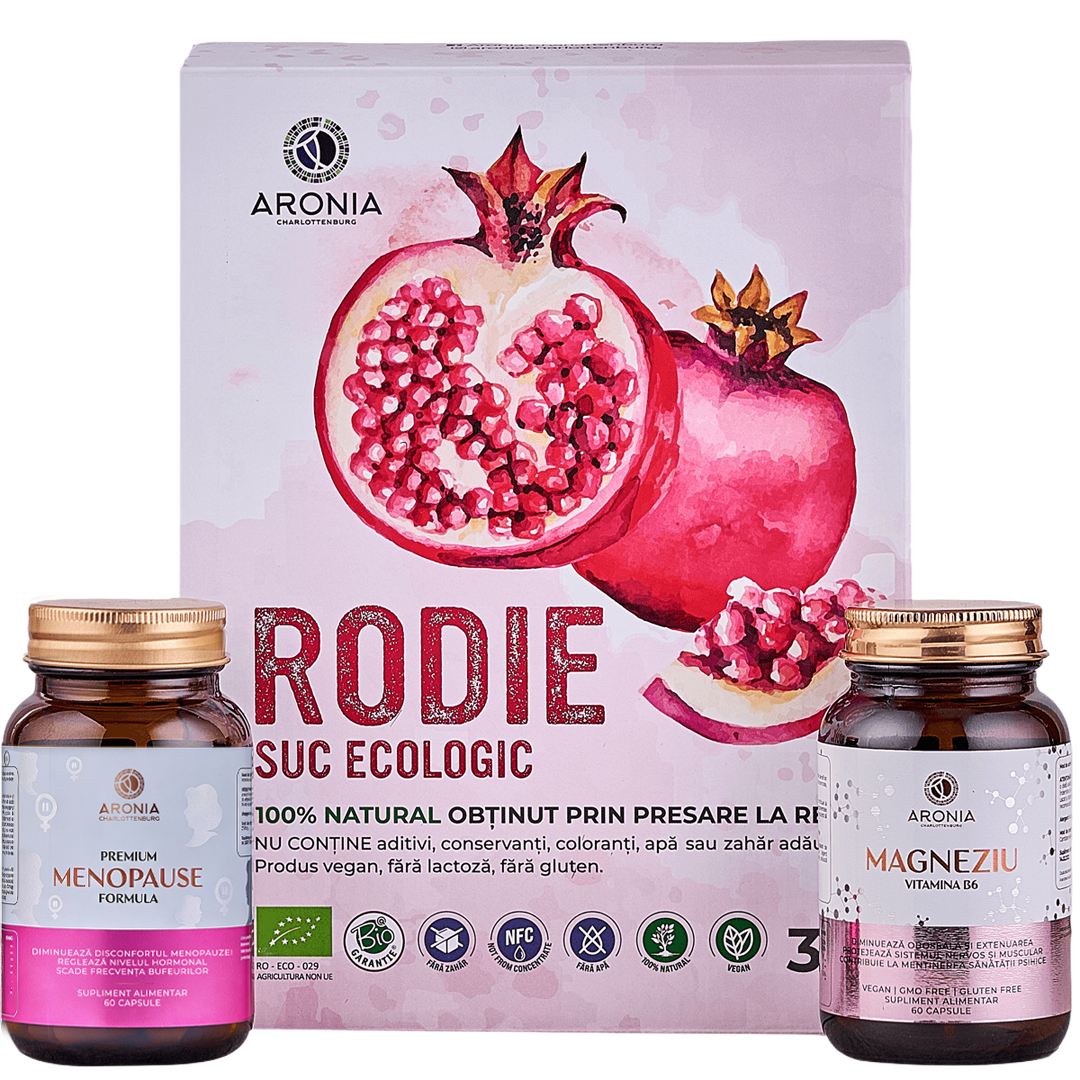 Protocol Echilibru la Menopauză — 3 suplimente naturale pentru confort și echilibru hormonal
