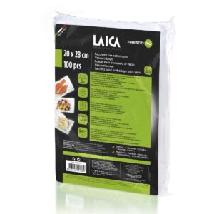 Pungi pentru vidat alimente, 20×28 cm, Laica VT3501, 100 pungi