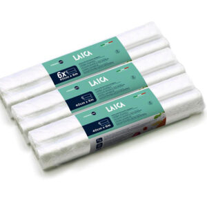Role pentru vidat alimente, 40 x 600 cm, Laica VT3515, 6 role