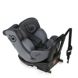 Scaun auto, Be Cool, Easy I-Size, Rotire 360 grade, 40 – 150 cm, 0 – 36 kg, Cu Isofix si Centura Top Tether, Conform cu standardul european de securitate ECE R129, Antracita
