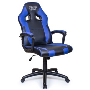 Scaun Gaming Dr.Shield Level, Cadru Otel, Piele Sintetica – Albastru