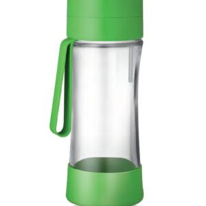 Sticlă filtrantă Sport myLaica, din sticlă, 0,50 litri, portabilă, Verde