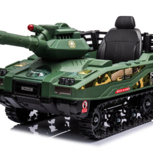 Tanculet electric pentru copii Kinderauto Commander 110W 12V 12Ah, color Army Green